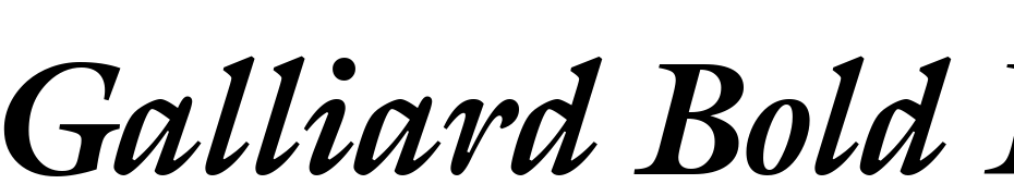 Galliard Bold Italic BT Yazı tipi ücretsiz indir